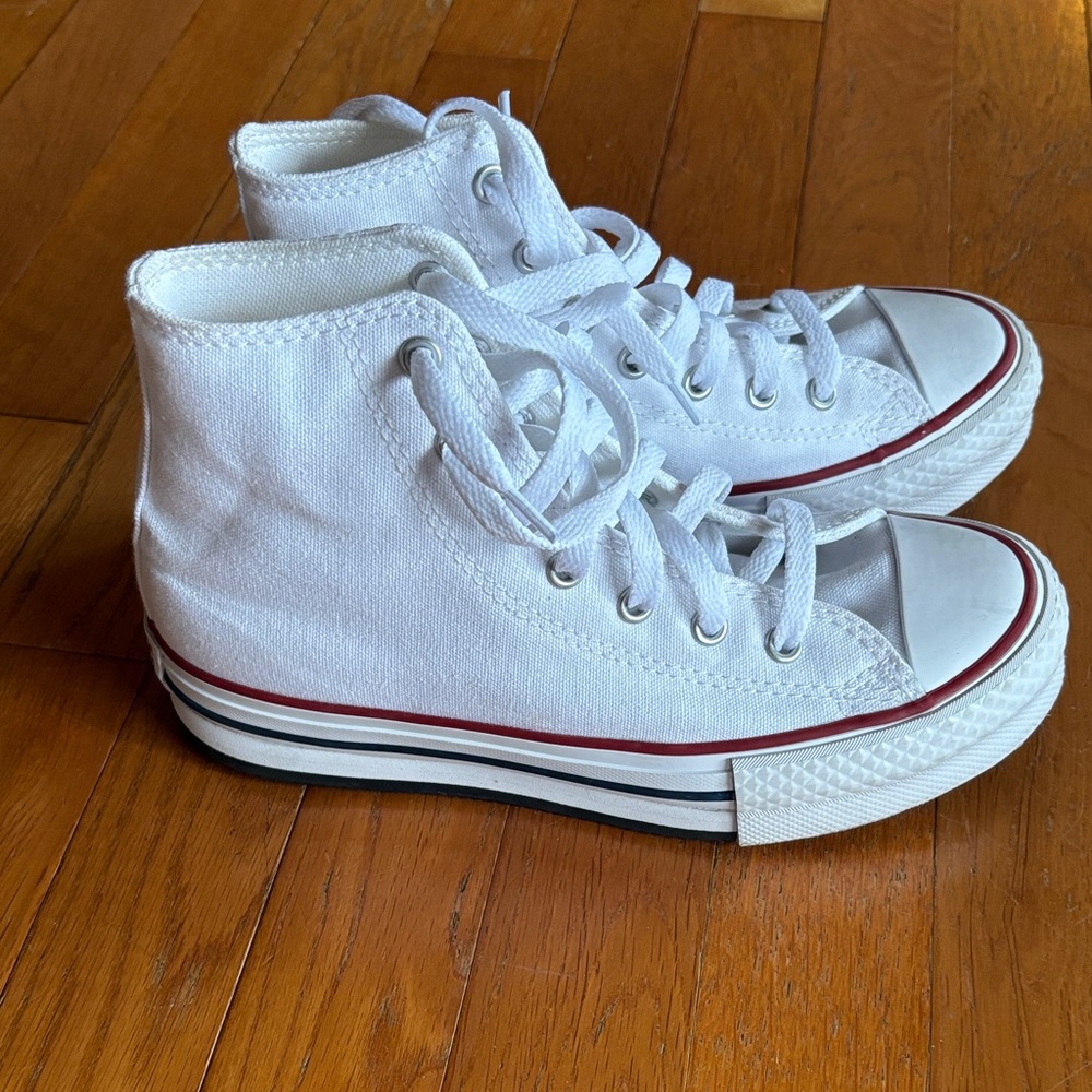 Converse White Kids High-Top Sneakers